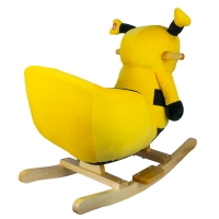Balansoar pentru bebelusi, Albinuta, lemn + plus, 60x34x45 cm