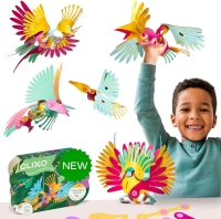 Clixor joc magnetic de construit - Pasari tropicale (22 piese)