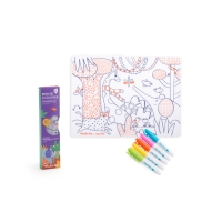 Joc creativ Plansa din silicon de colorat, Moulin Roty