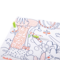 Joc creativ Plansa din silicon de colorat, Moulin Roty