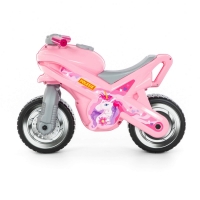 Motocicleta fara pedale, MX-ON, roz, 70x30x49,3 cm, Polesie