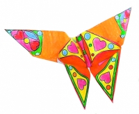 Origami Fluturasi de colorat, Fridolin