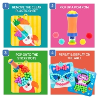 Set creativ cu pompoane - Imbraca animalutele