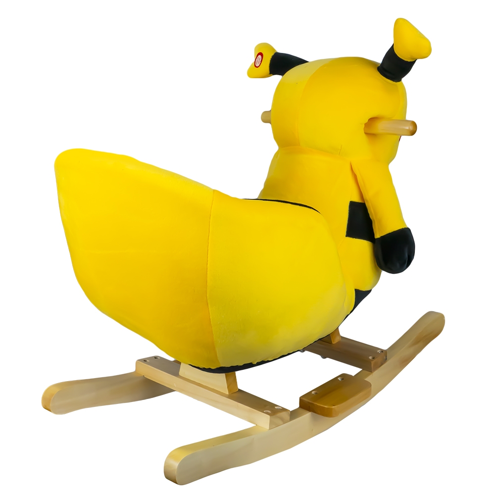 Balansoar pentru bebelusi, Albinuta, lemn + plus, 60x34x45 cm