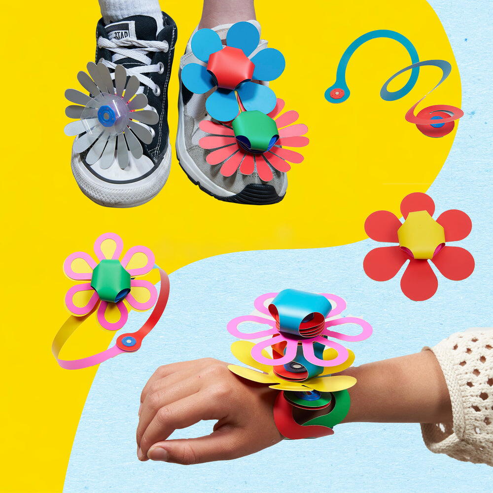 Clixor joc magnetic de construit - Bijuterii colorate (28 piese)