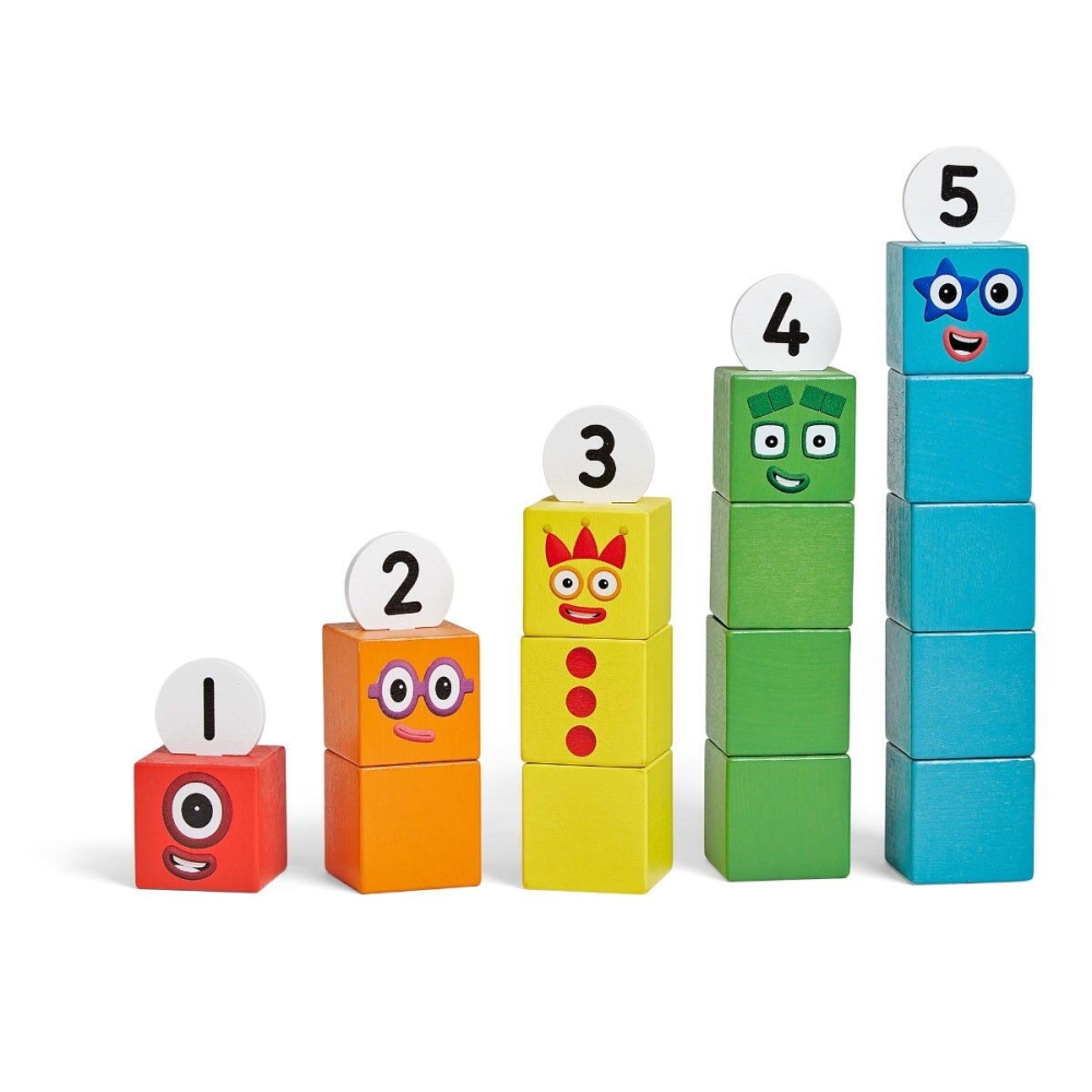 Cuburi din lemn Numberblocks - De la 1 5