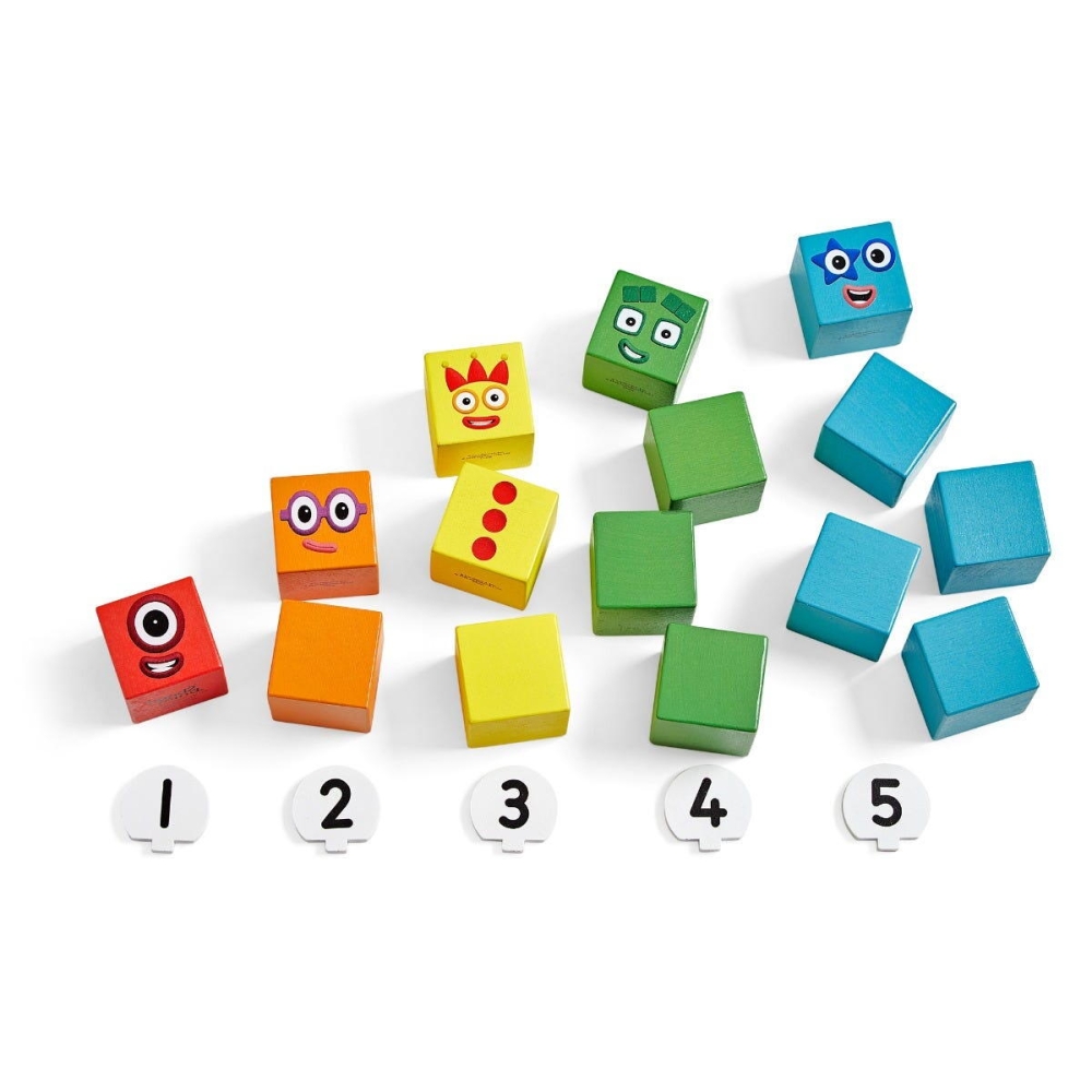 Cuburi din lemn Numberblocks - De la 1 5