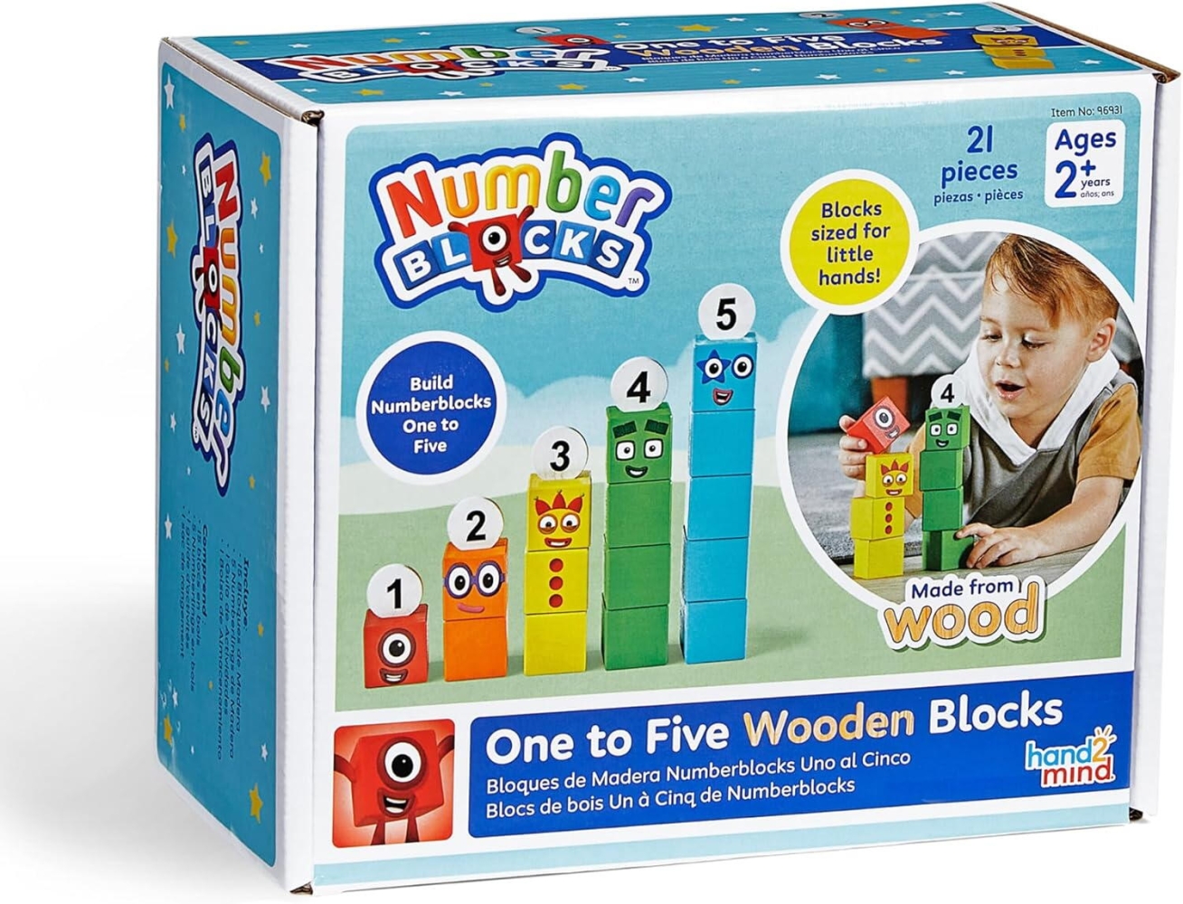 Cuburi din lemn Numberblocks - De la 1 5
