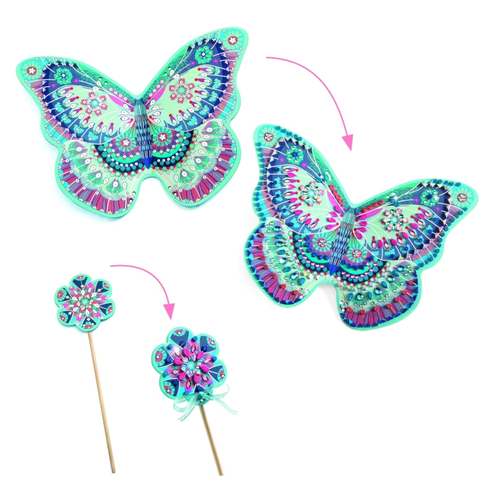 Joc creativ DIY Aripi si bagheta fermecata, Djeco