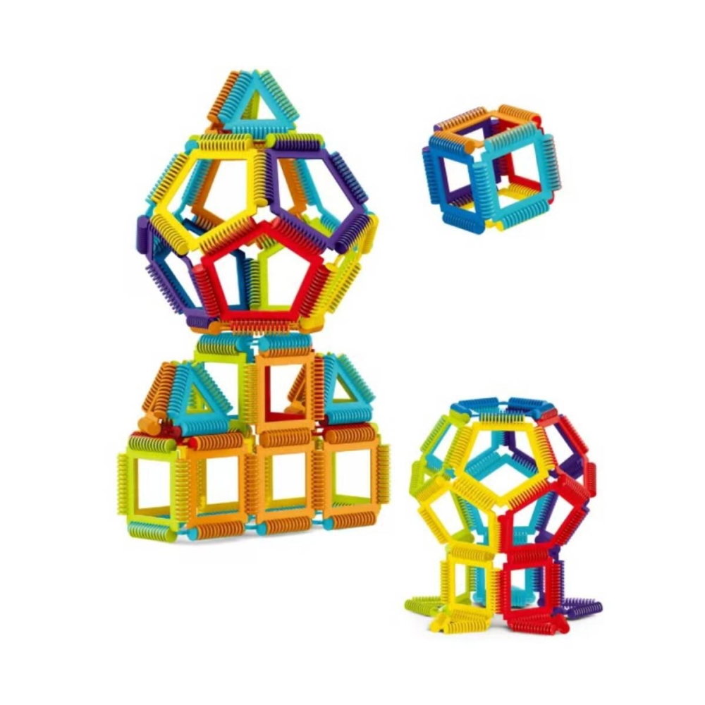Joc de constructie STEAM - Forme magice (40 piese)