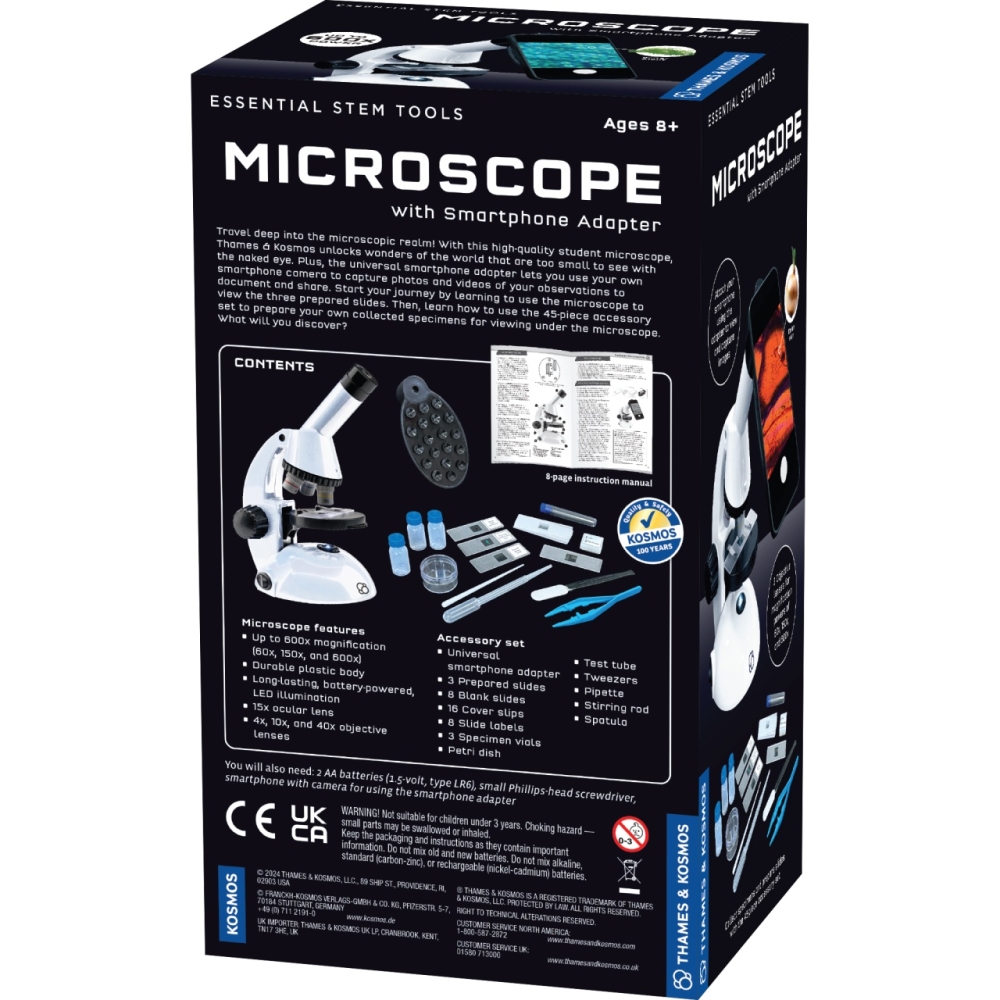 Kit STEM Microscop cu adaptor pentru telefon, Thames & Kosmos