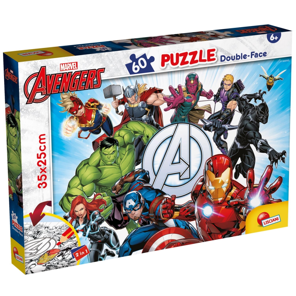 Puzzle de colorat - Avengers (60 piese)